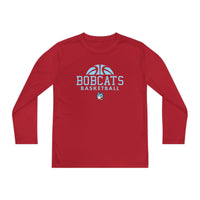 Youth Bobcats BBALL Long Sleeve Competitor Tee