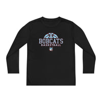 Youth Bobcats BBALL Long Sleeve Competitor Tee