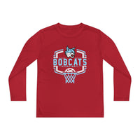 Youth Bobcats Hoop Attack Long Sleeve Competitor Tee