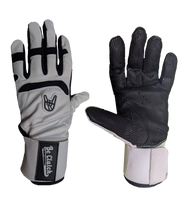 PUREGRIT: ONYX Series: Classic White Long Cuff Batting Gloves