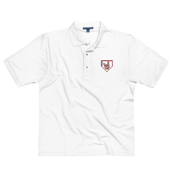 2 Down Baseball FREEDOM Men's Premium Polo Shirt