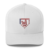 2 Down Baseball Freedom Mesh Snapback Hat
